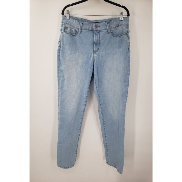NYDJ Not Your Daughters Jeans Long Length Denim Jeans Womens Size 14 - Picture 1 of 4
